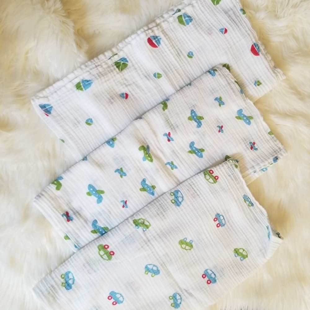 Set of 3 Aden baby blankets